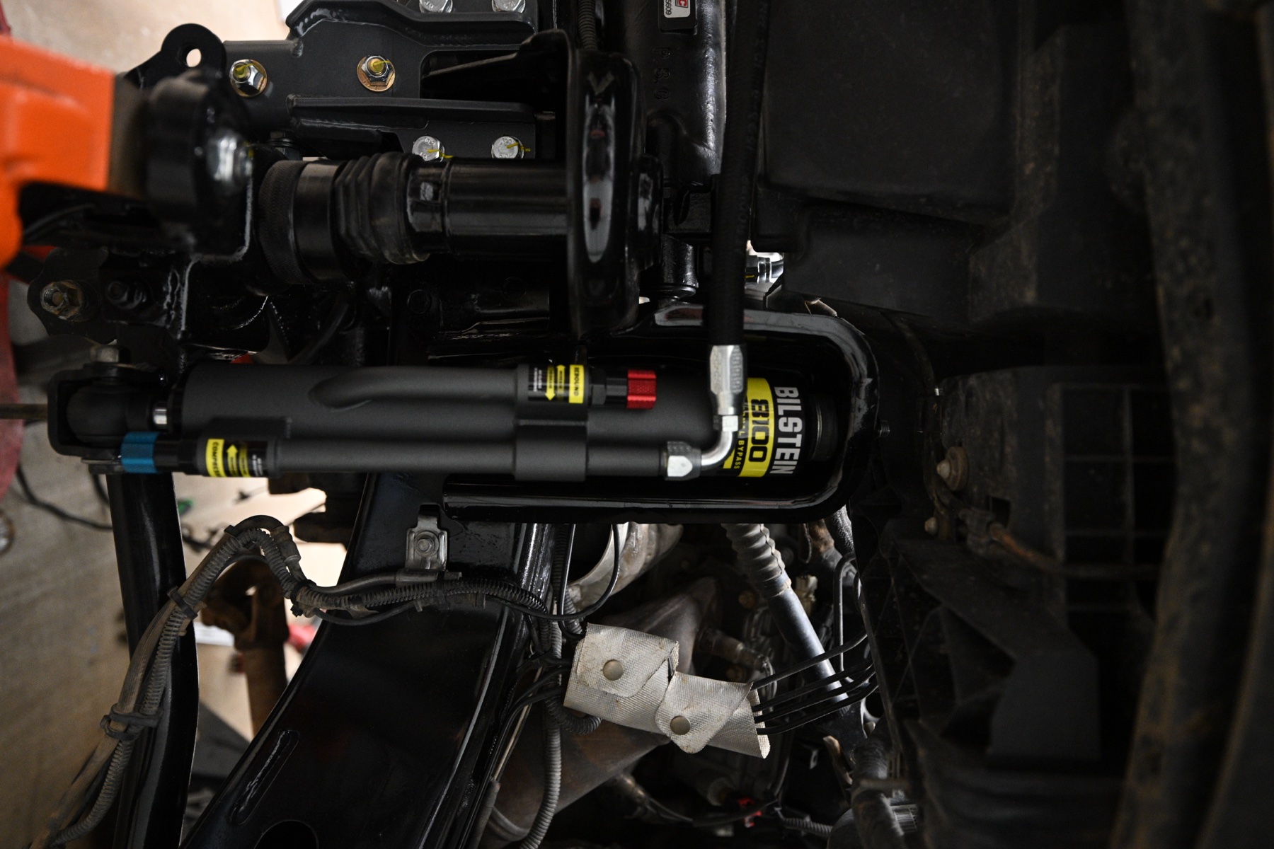 Completed Bilstein suspension install — ready for the trail